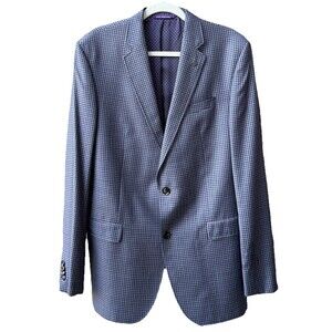 Ted Baker Men’s Jay Wool‎ Suit Blazer Size 42 L Two Button